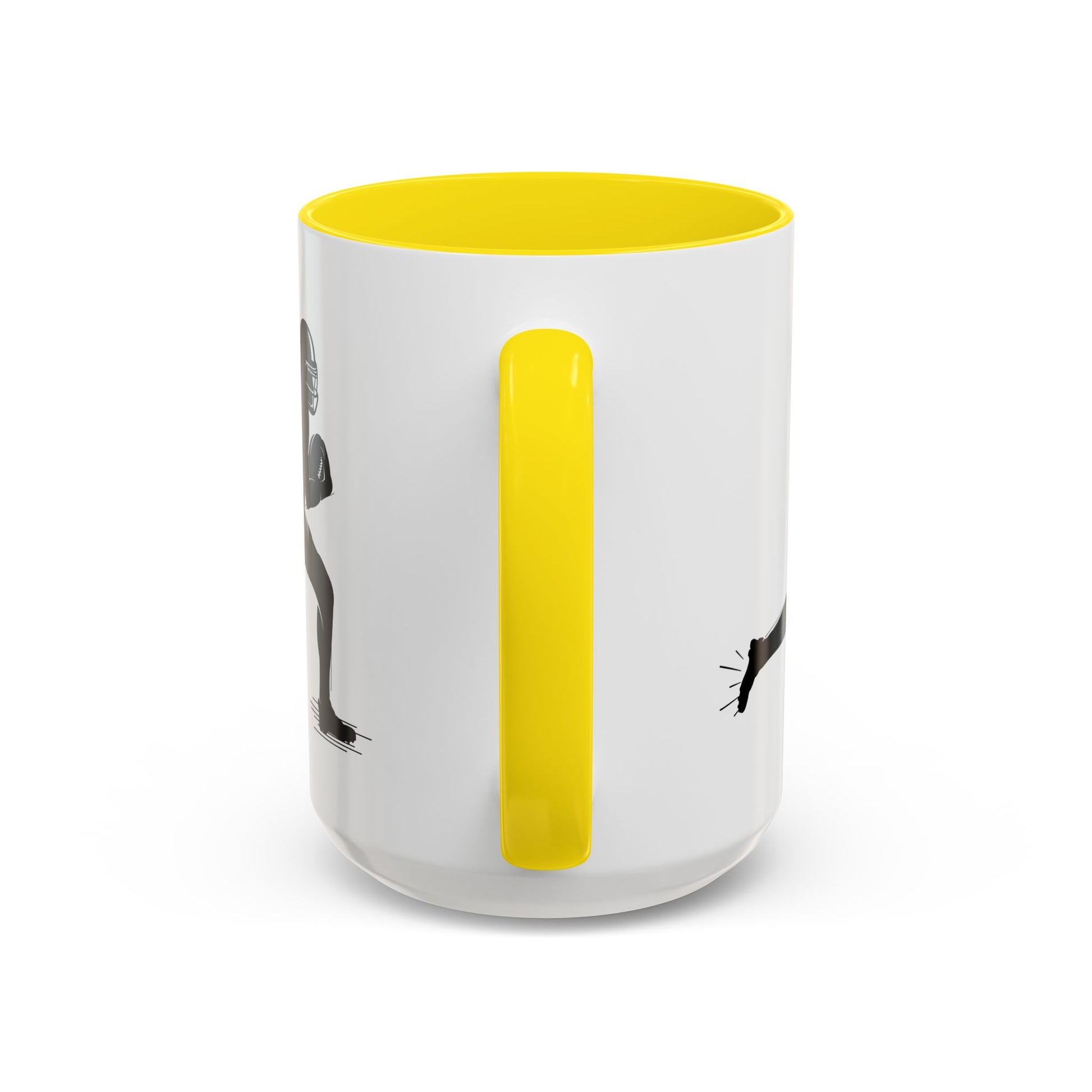 Football Player Themed Accent Coffee Mug, Sports Fan Gift, Unique Mug for Athletes, Coffee Lover, Game Day Essential - TRV