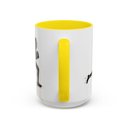 Football Player Themed Accent Coffee Mug, Sports Fan Gift, Unique Mug for Athletes, Coffee Lover, Game Day Essential - TRV