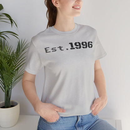 Established 1996 Unisex T-Shirt, Vintage Year Tee, Birth Year Gift, Casual Fashion, Personalized Graphic Tee - TRV