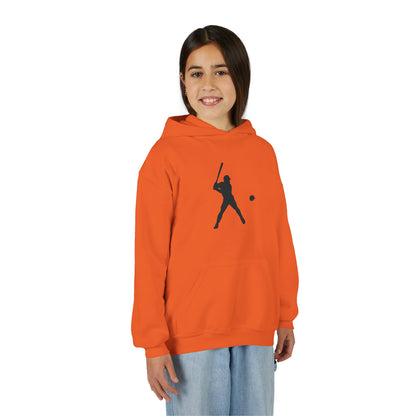 Baseball Themed Youth Hoodie, Sports Sweatshirt, Kids Gift, Youth Apparel, Baseball Fan Gear, Athletic Hoodie