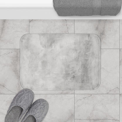 Stylish Grey Bath Mat for Modern Spaces, Soft Bath Rug, Bathroom Decor, Home Spa Essential, Gift for Housewarming, Minimalist Design - TRV