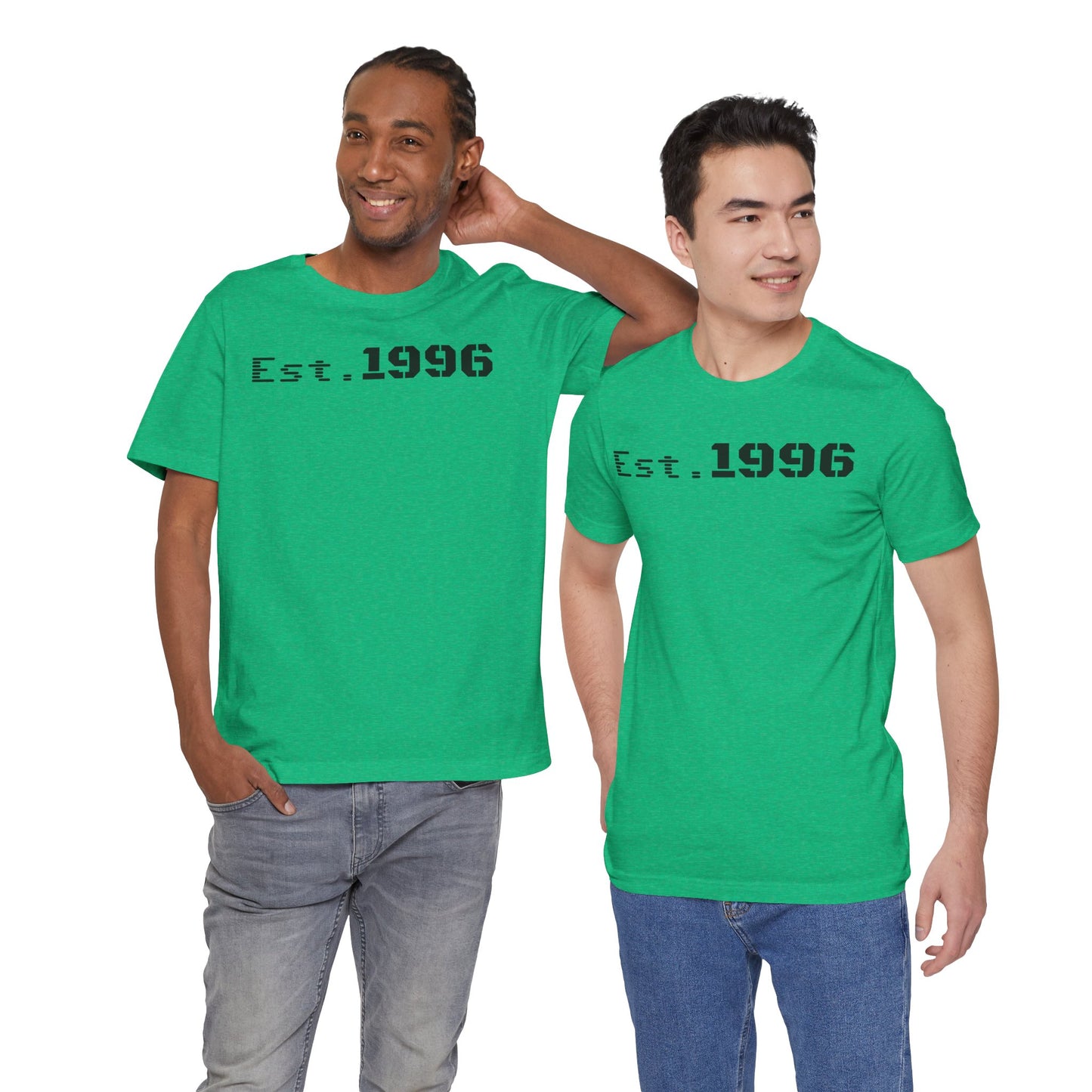 Established 1996 Unisex T-Shirt, Vintage Year Tee, Birth Year Gift, Casual Fashion, Personalized Graphic Tee - TRV