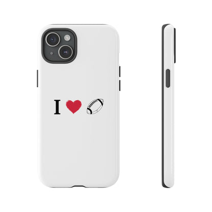 Football Love Phone Case - Tough Cases, Unique Sports Lover Gift, Personalized Cellphone Cover, Birthday Present, Sports Equipment - TRV