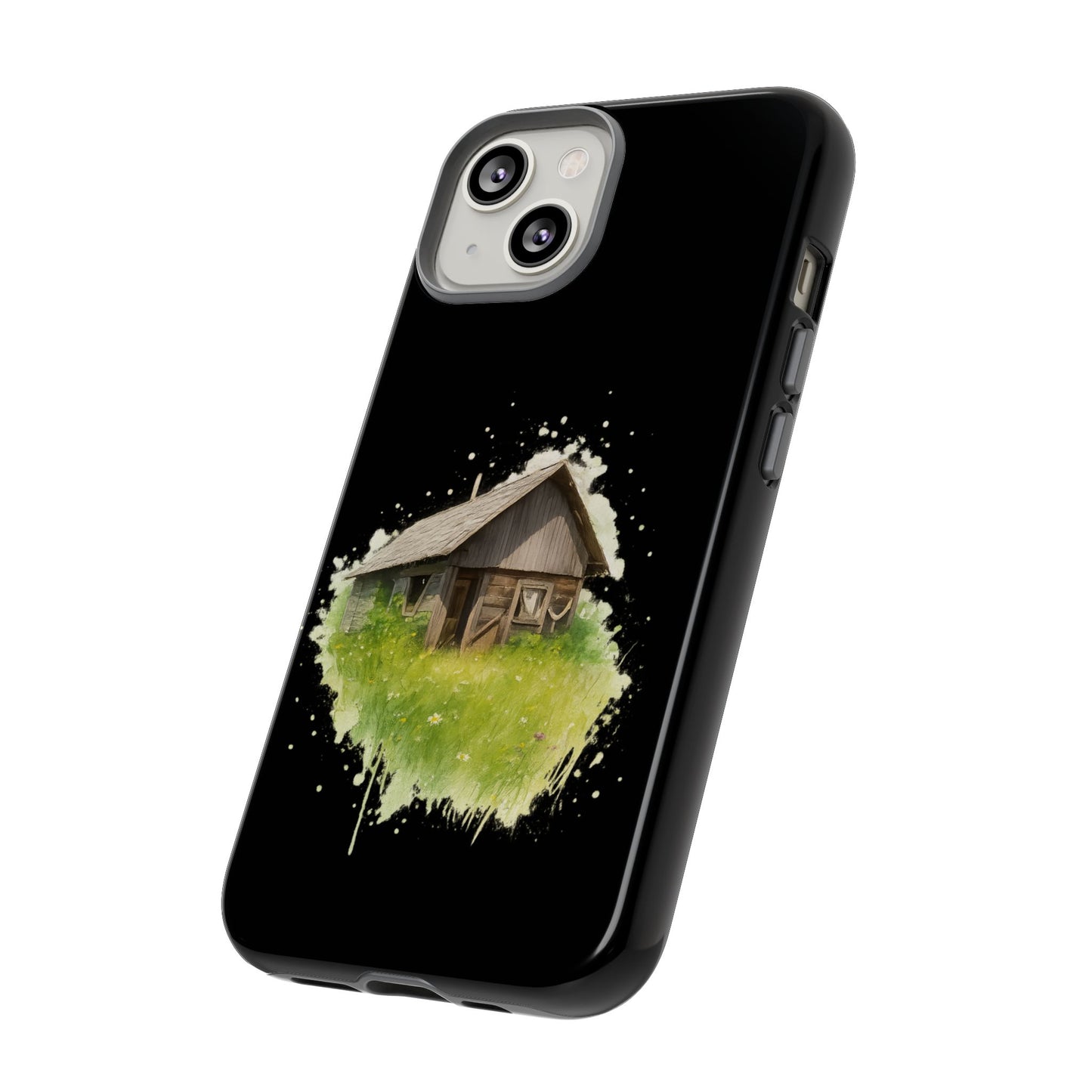 Rustic Farmhouse Phone Case, Cute Cottage Design, Tough Cases for Nature Lovers, Eco-Friendly Gift, Customizable Tech Accessories - TRV