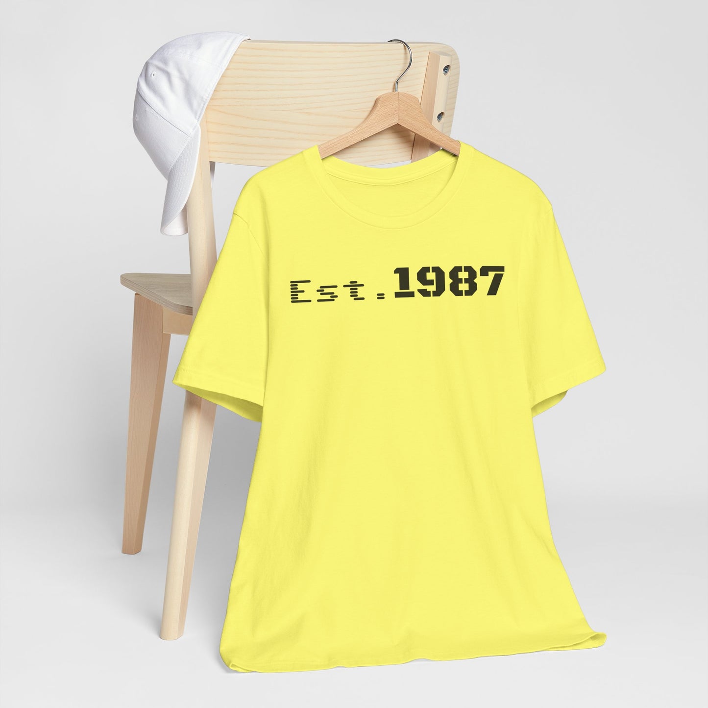 Est. 1987 Unisex Tee - Vintage Style Shirt, 80s Birth Year Gift, Casual Wear, Birthday T-Shirt, Retro Graphic Tee