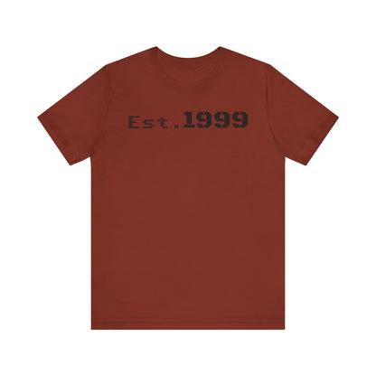 Established 1999 Unisex Tee | Vintage Birth Year Shirt, Casual Birthday Gift, Personalized Family Reunion Apparel, Retro Style [...] - TRV