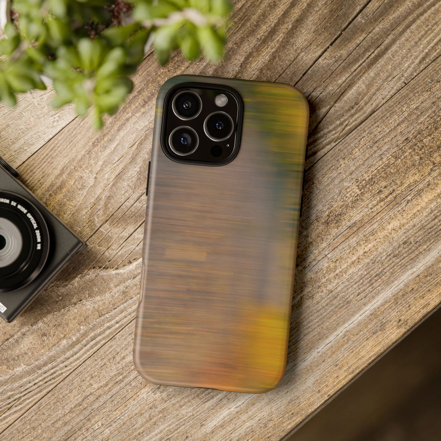 Autumn Blur Tough Phone Case — Fall Colors Protective iPhone Cover