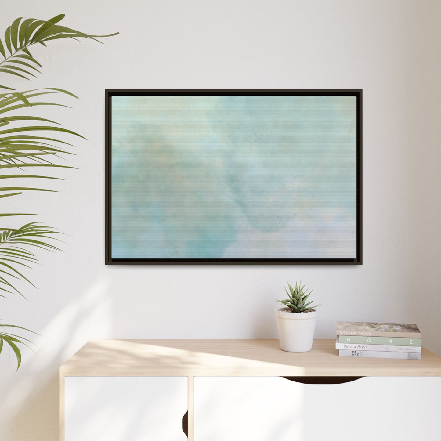 Soft Abstract Pastel Watercolor Matte Canvas