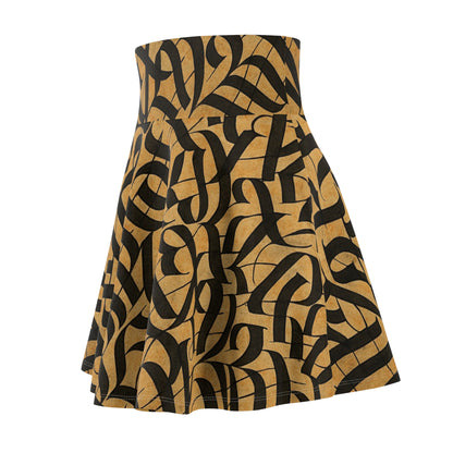 Chic Women's AOP Skater Skirt, Versatile Fashion Piece, Bohemian Style, Perfect for Festivals, Date Nights, and Summer Parties - TRV