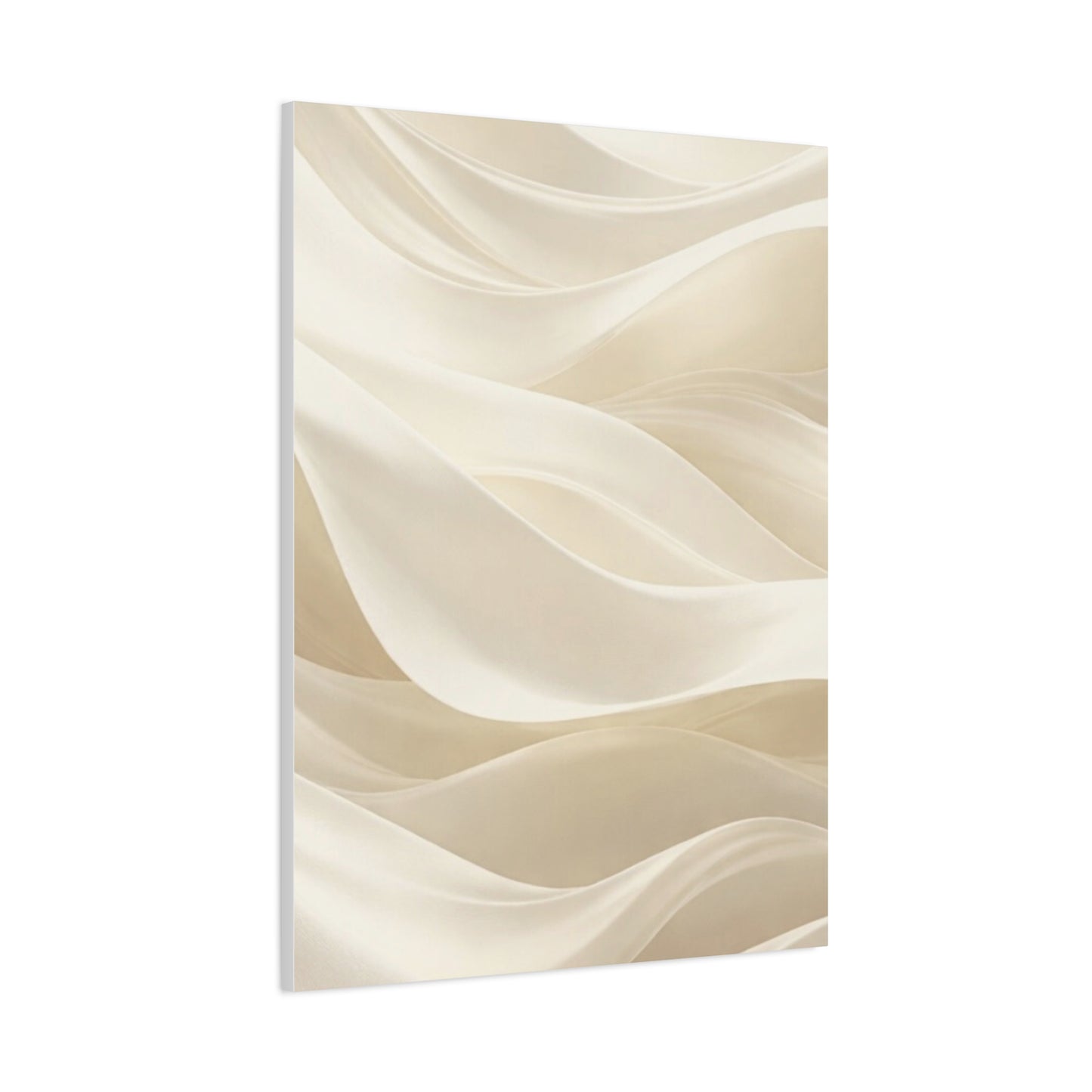 Neutral Abstract Wave Art Matte Canvas