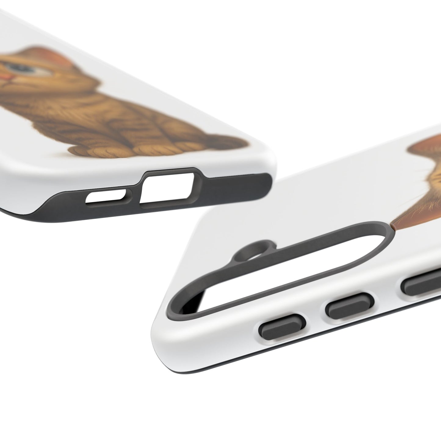 Cute Cat Phone Case, Funny Kitty Case, Animal Lover Gift, Cat Lover Accessory, Unique Cat Design Case, Pet Mom Gift - TRV
