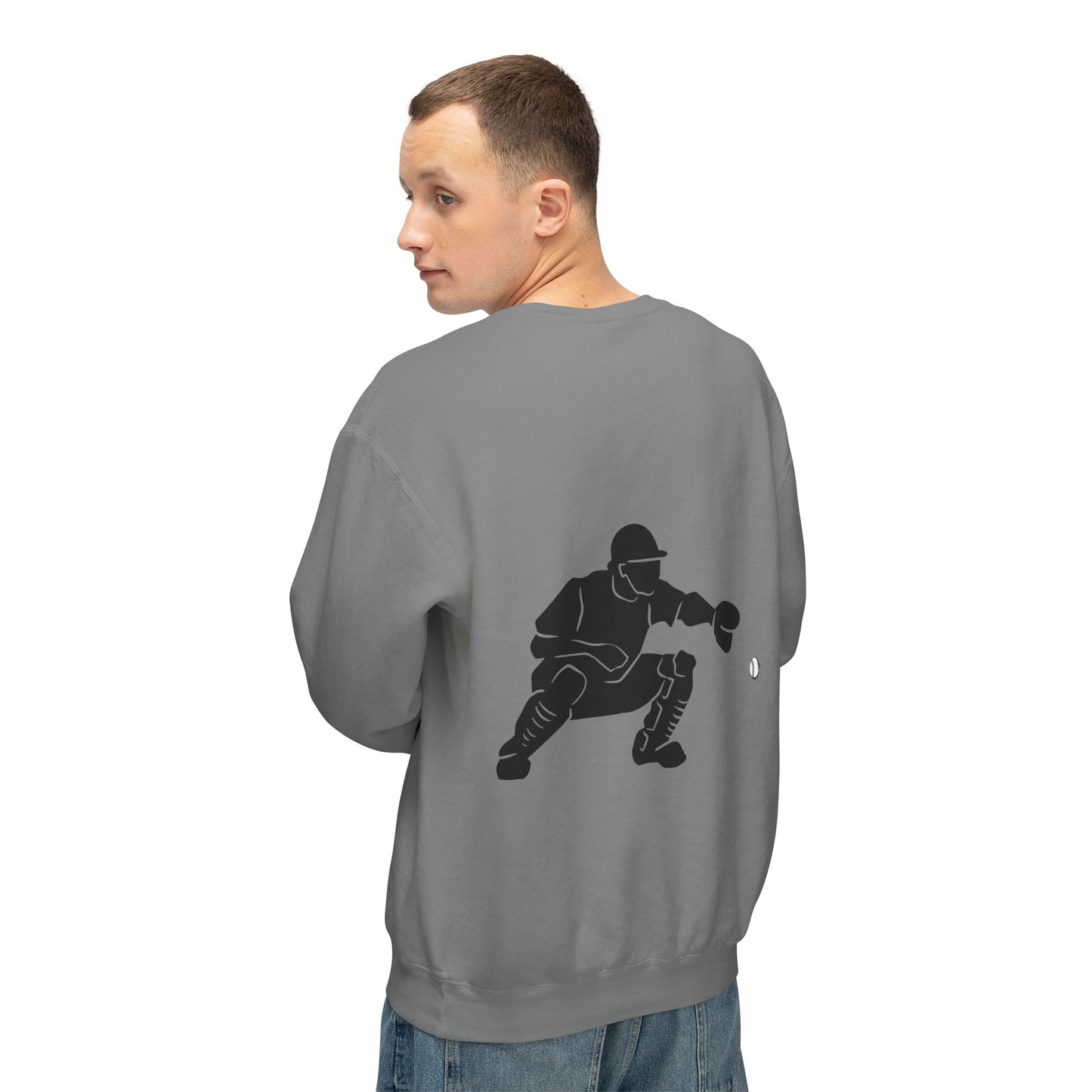 Baseball Catcher Unisex Sports Crewneck Sweatshirt - Perfect for Athletes & Casual Wear, Great for Game Days, Birthdays, Apparel for Fans