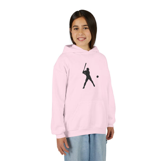 Baseball Themed Youth Hoodie, Sports Sweatshirt, Kids Gift, Youth Apparel, Baseball Fan Gear, Athletic Hoodie