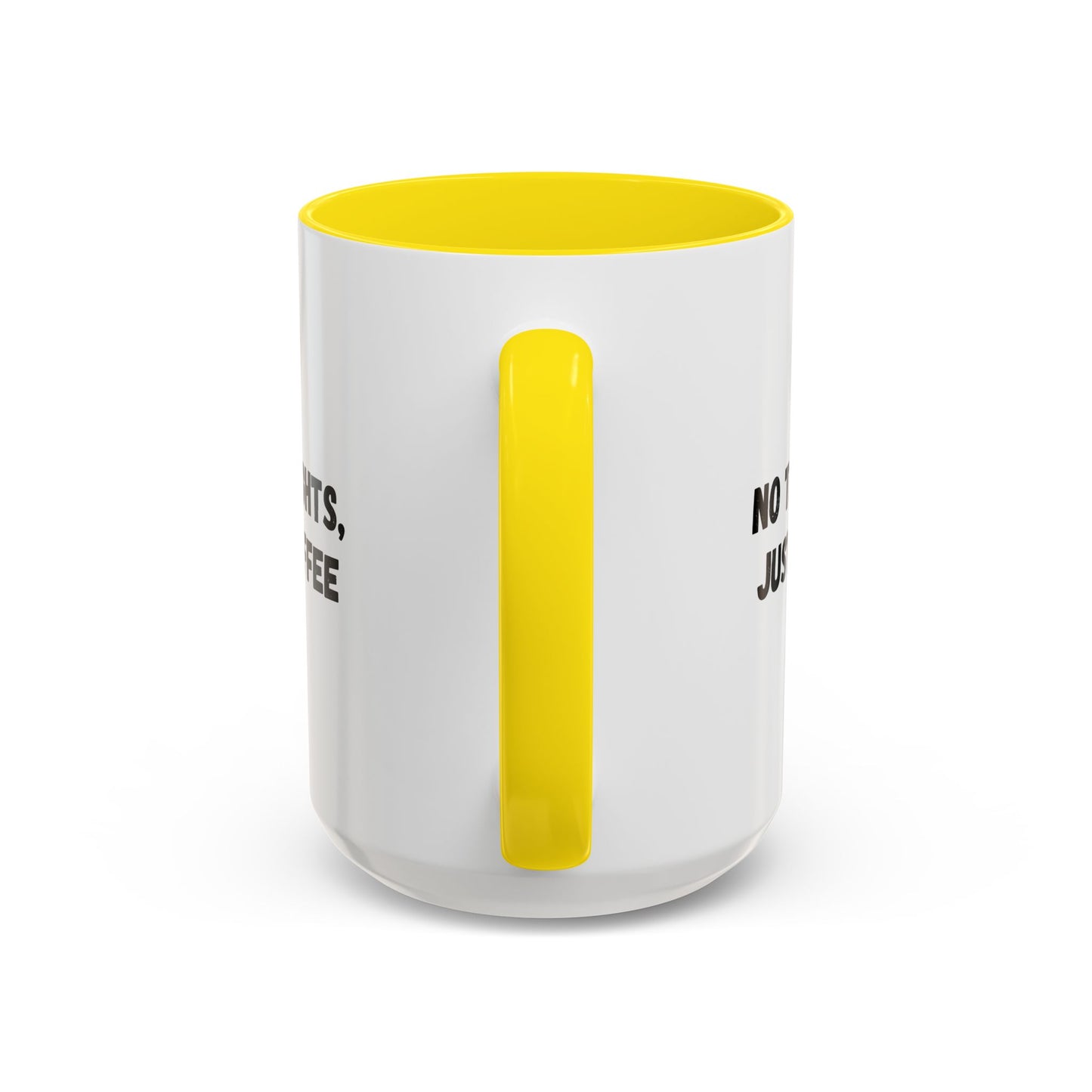 No Thoughts Just Coffee Mug - Fun Coffee Cup, Perfect for Coffee Lovers, Gift for Birthdays, Office Essentials, Unique Caffeine Lover's