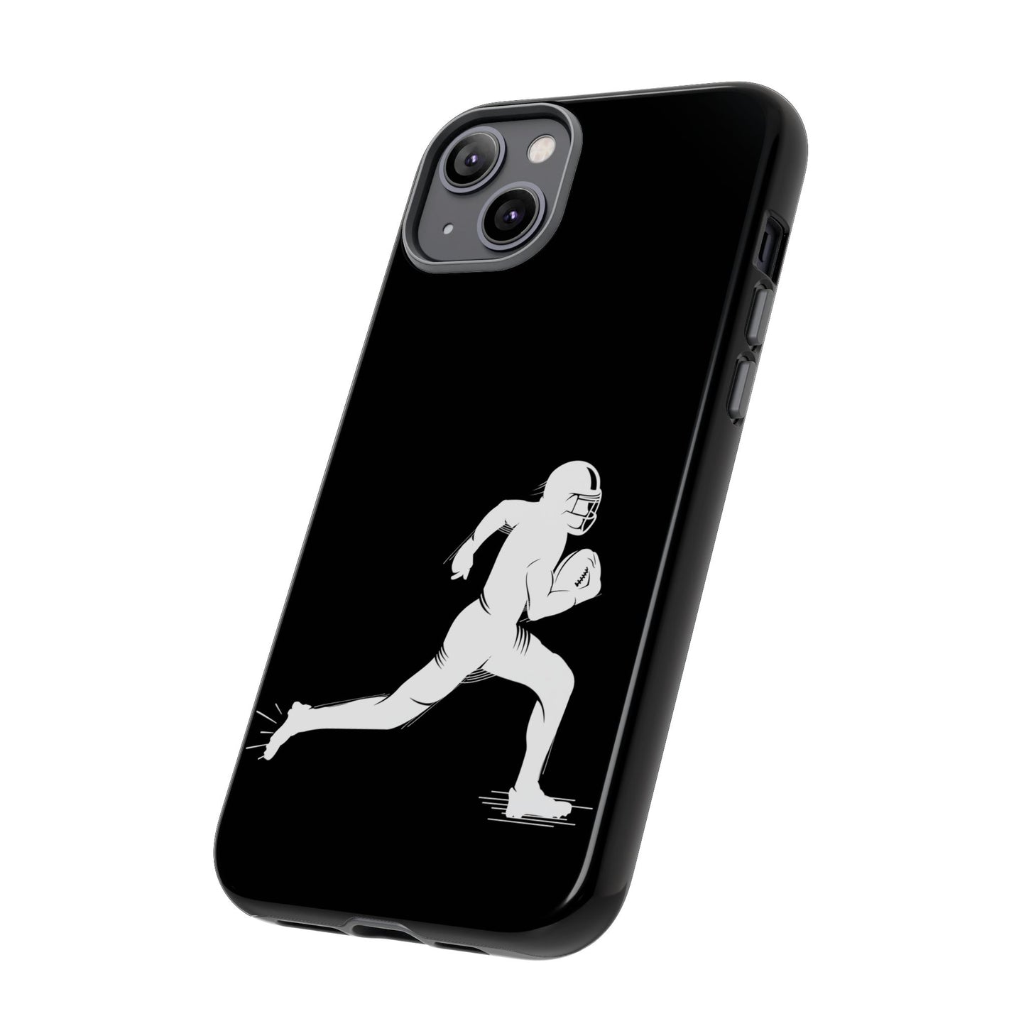 Football Player Phone Case, Tough Cases, Sports Phone Cover, Gift for Athletes, iPhone & Samsung Accessories, Running Player Design - TRV
