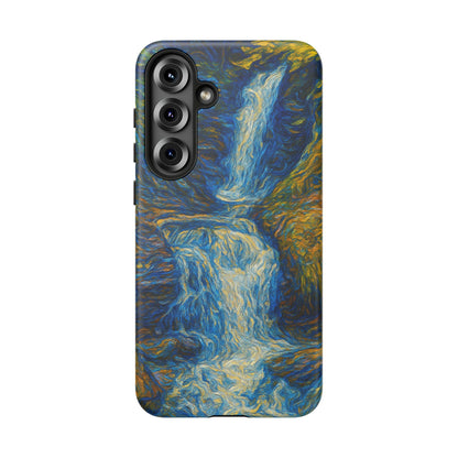 Artistic Phone Case - Waterfall Design, Unique Gift, Phone Accessory, Nature Lover, Original Artwork - TRV