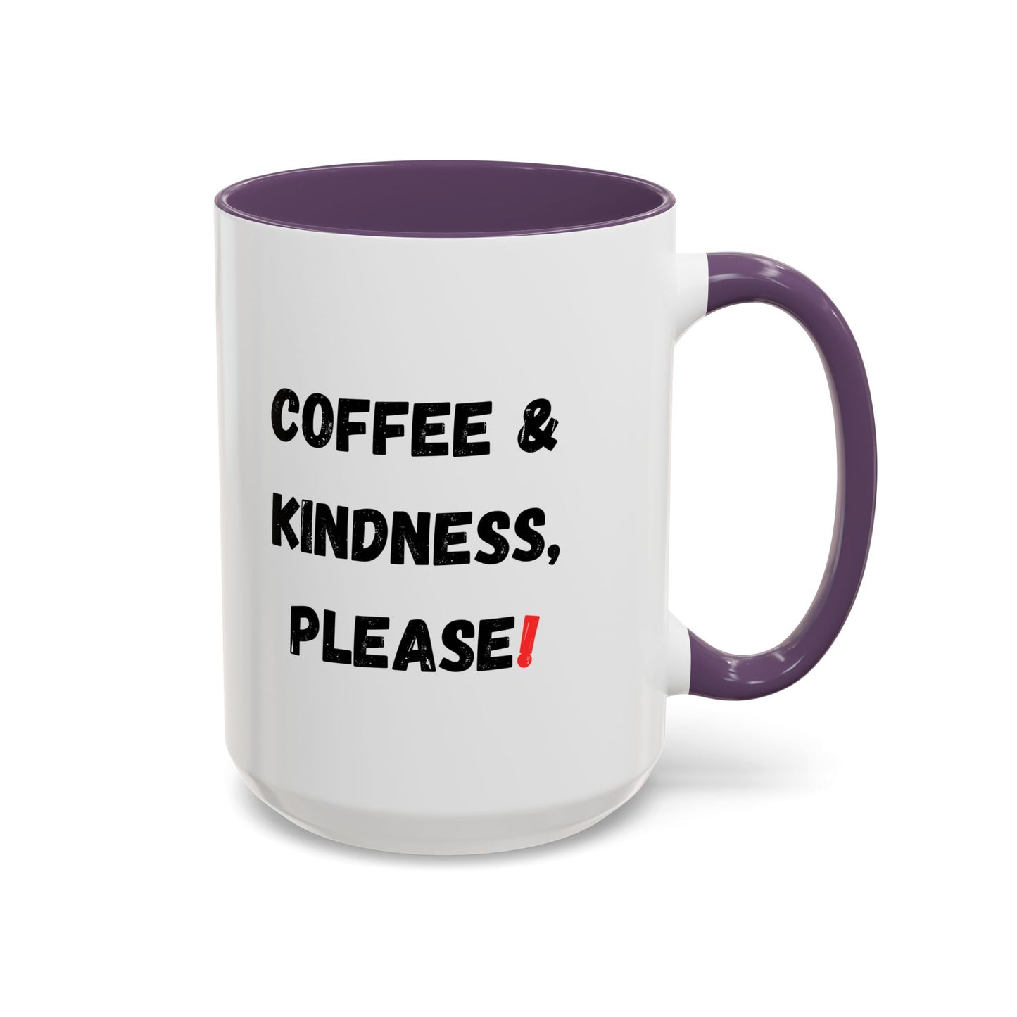 Coffee & Kindness Mug - Inspirational Coffee Cup, Gift for Friends, Office Decor, Encouragement, Morning Motivation