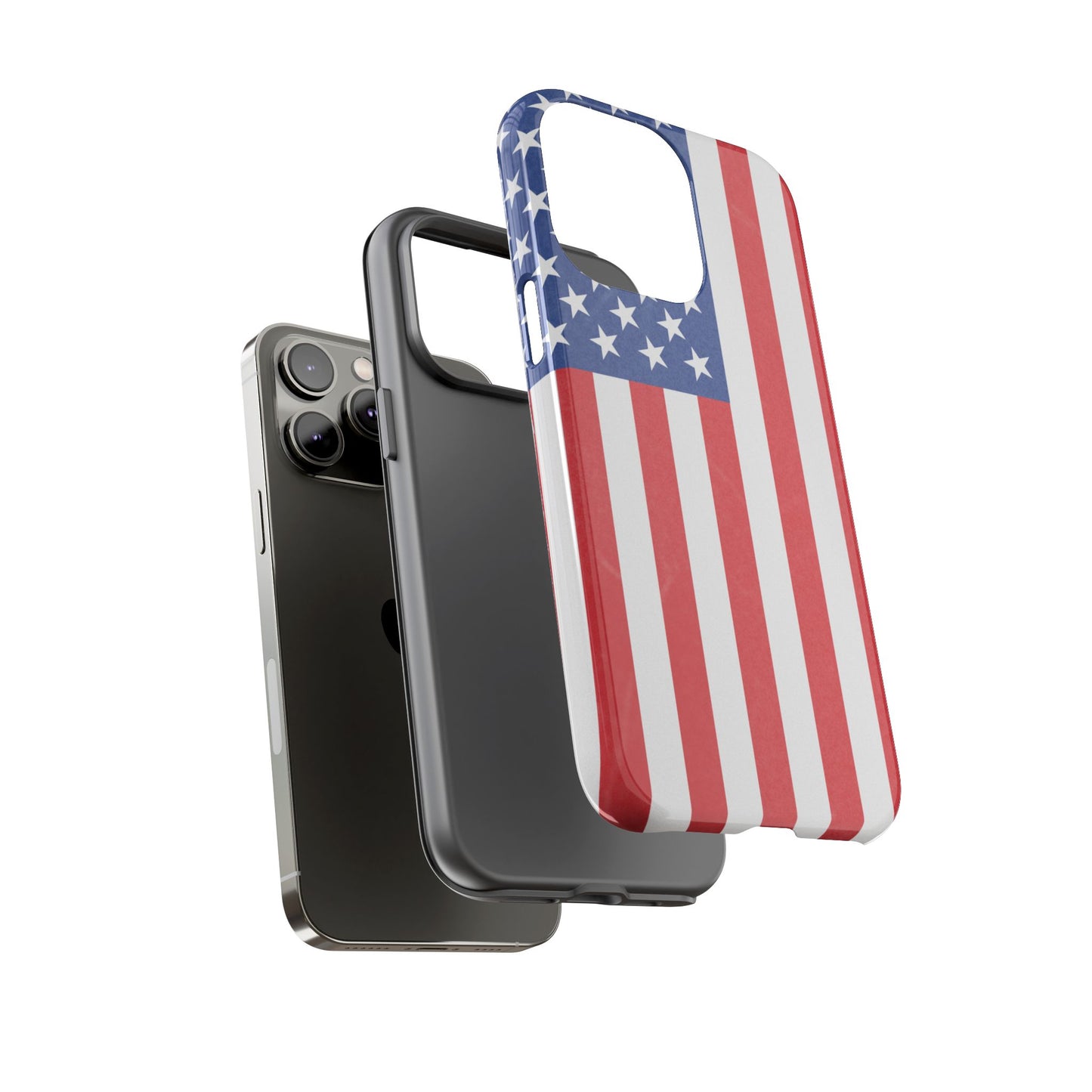 American Flag Phone Case - Patriotic Cell Cover, Tough Cases, USA Pride, Independence Day Gift, Veteran's Day, Phone Protection - TRV