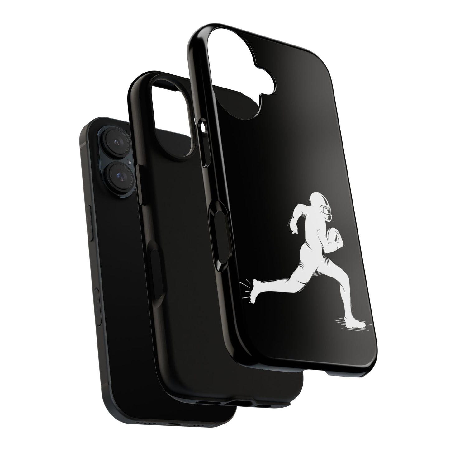 Football Player Phone Case, Tough Cases, Sports Phone Cover, Gift for Athletes, iPhone & Samsung Accessories, Running Player Design - TRV