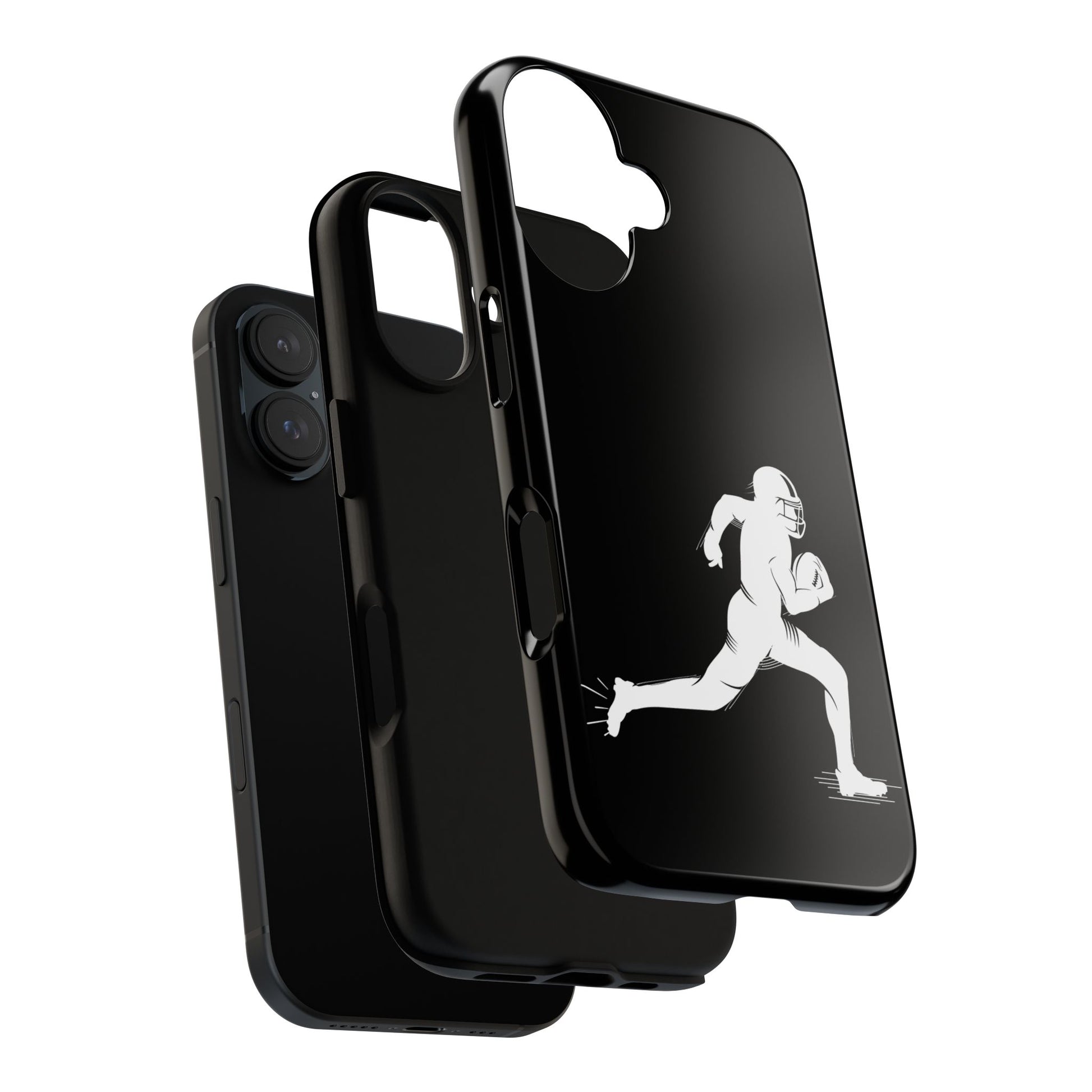 Football Player Phone Case, Tough Cases, Sports Phone Cover, Gift for Athletes, iPhone & Samsung Accessories, Running Player Design - TRV