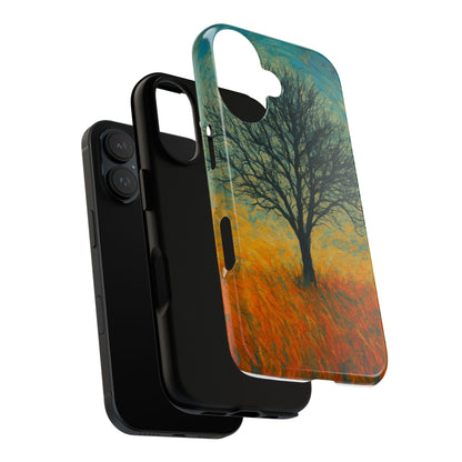Artistic Phone Case with Tree Design, Nature Lover Gift, Unique Phone Cover, Holiday Present, Eco-friendly Tech Accessories - TRV