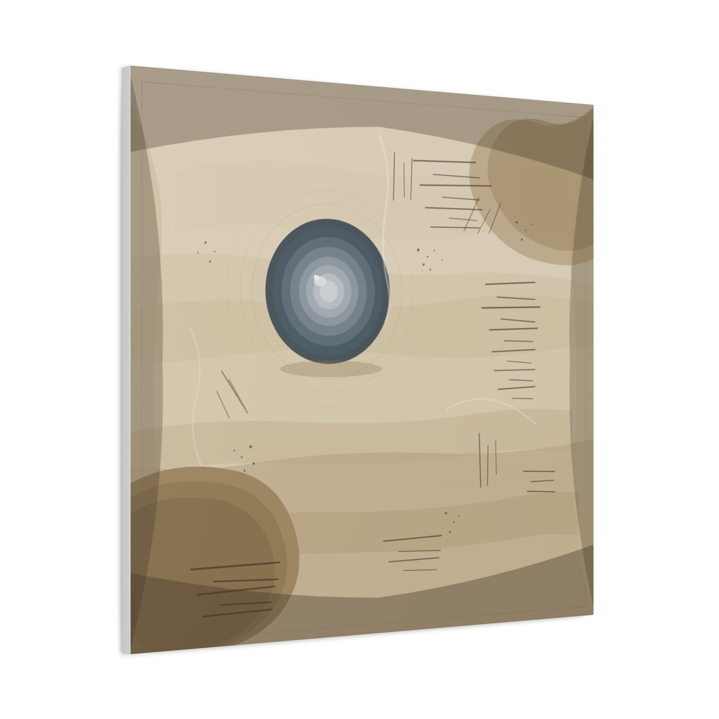 Abstract Warm Desert Field Matte Canvas