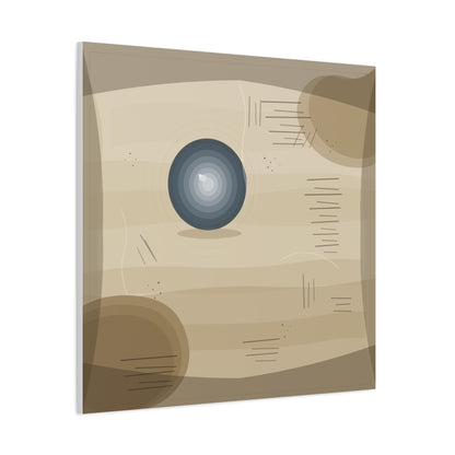 Abstract Warm Desert Field Matte Canvas