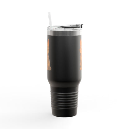 Cute Cat Insulated Travel Mug, 40oz | Perfect Pet Lover Gift | BPA-Free Drinkware, Cozy Coffee Companion, Cat-Themed Hydration
