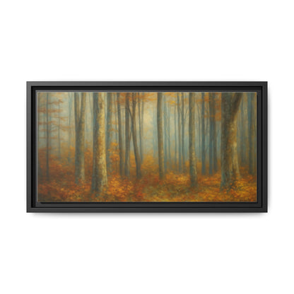 Autumn Forest Canvas Art, Framed Wall Decor, Rustic Home Decor, Nature Artwork, Gift for Nature Lovers - TRV