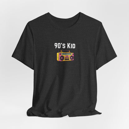 Retro Boombox Tee — 90s Kid Graphic T-Shirt