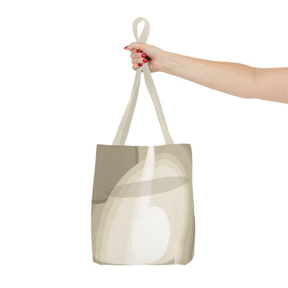 Neutral Abstract Light Beam Tote Bag | Minimalist Geometric Pattern