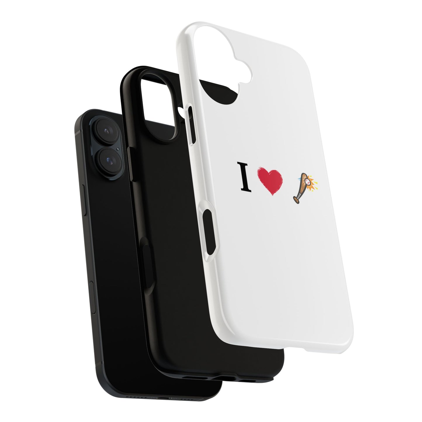 I Love Baseball Vibe Phone Case - Tough Cases for Sports Lovers, Gifts for Athletes, Fun Accessories, iPhone and Android Compatible - TRV