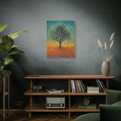 Artistic Tree Canvas Wall Art, Matte Stretched Canvas, Natural Decor for Home, Office, Gift for Nature Lovers, Bohemian Wall Decor