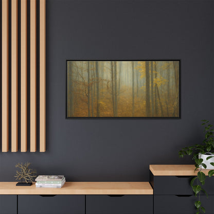 Framed Matte Canvas Art | Serenity in the Forest | Nature Wall Decor, Home Gallery, Cozy Living Room, Gift for Nature Lovers - TRV