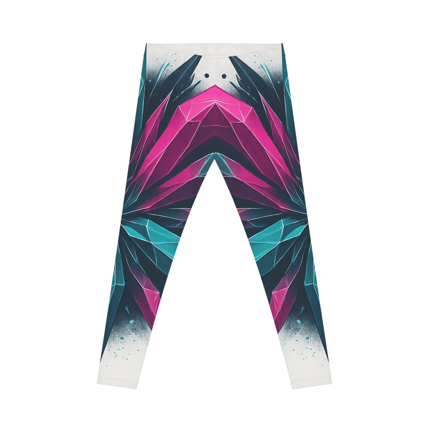 Vibrant Abstract Leggings for Women - Colorful Activewear, Stylish Fitness Outfit, Casual Wear for Yoga, Running, Gift Idea - TRV