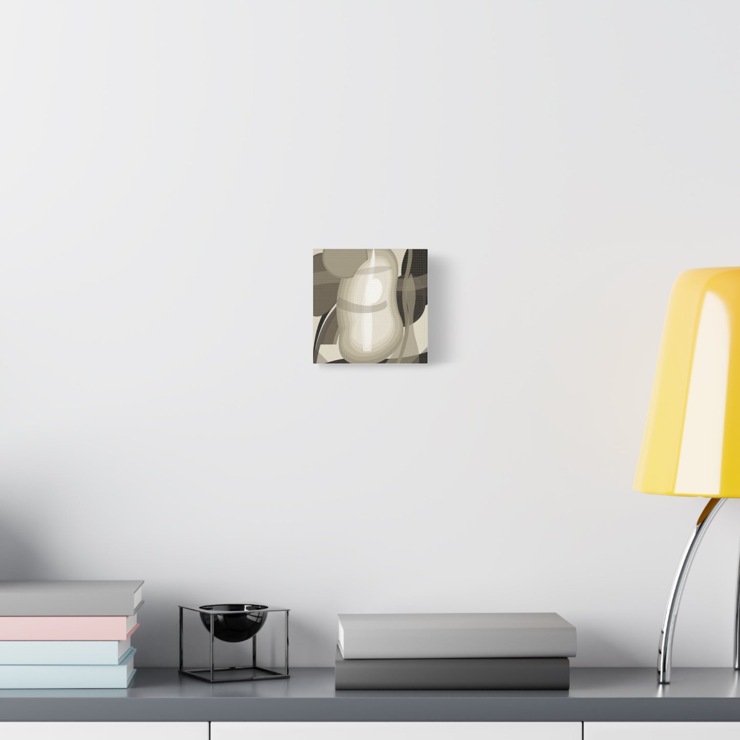Abstract Neutral Pear Still Life Canvas