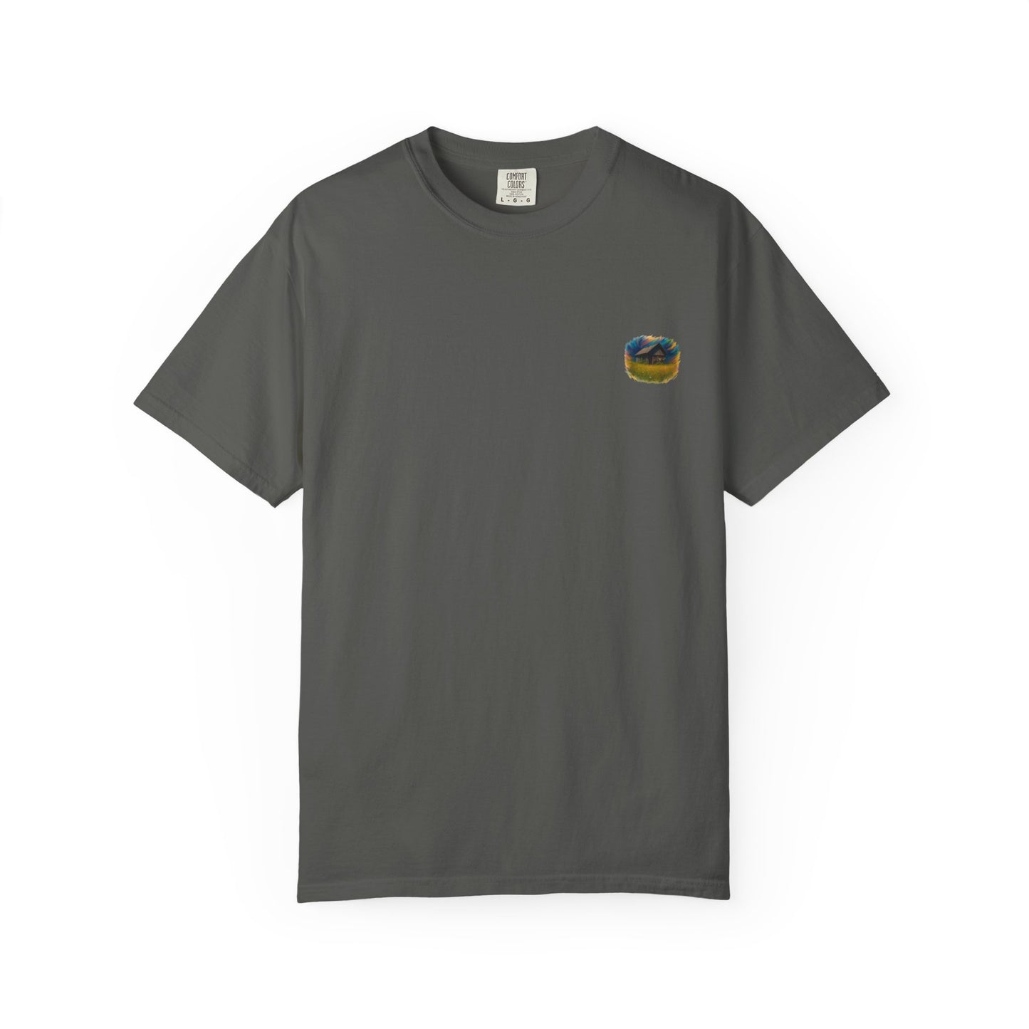 Rustic Landscape T-shirt | Relaxed Fit Tee, Casual Wear, Nature Lover Gift, Summer Outing Top, Eco-Friendly Apparel - TRV