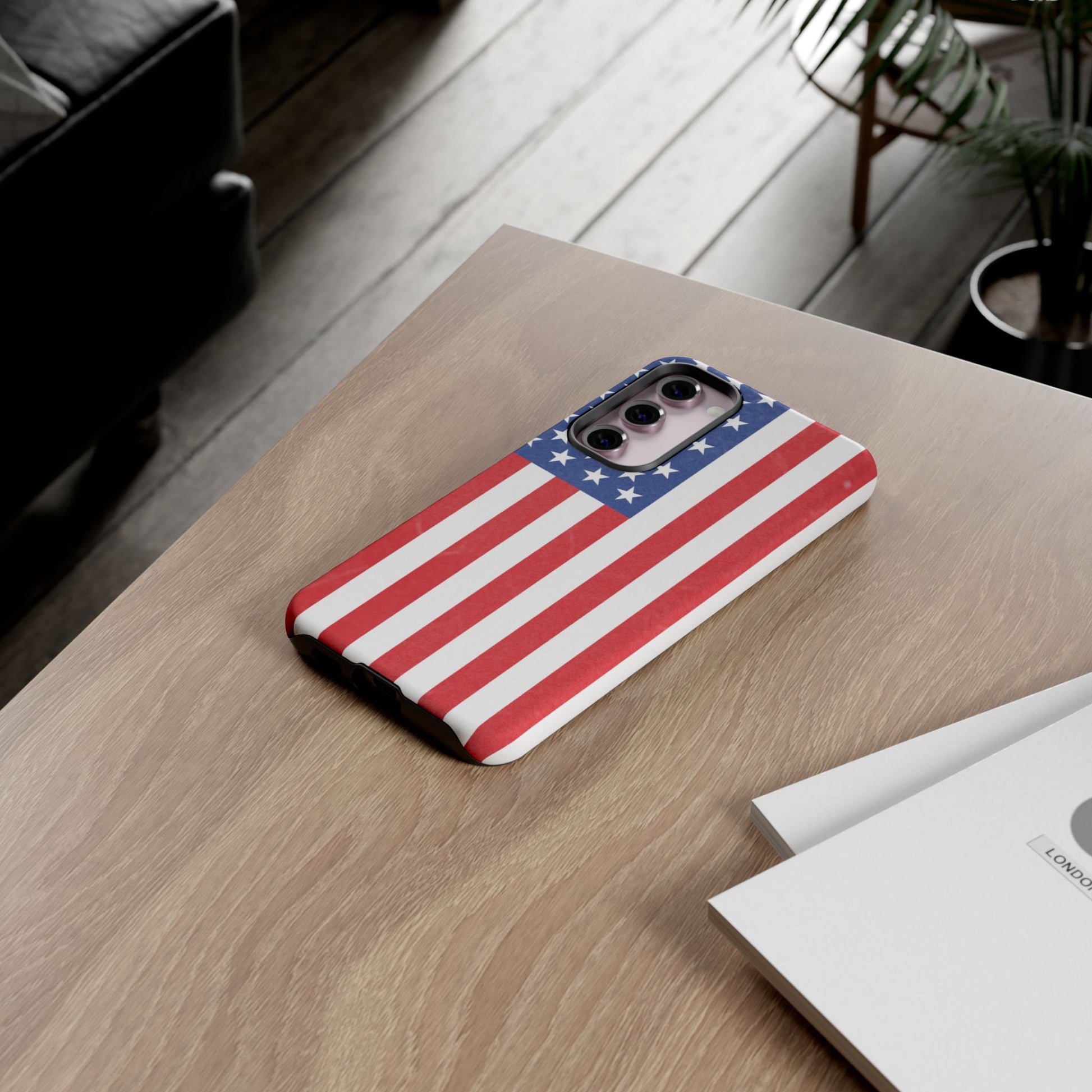 American Flag Phone Case - Patriotic Cell Cover, Tough Cases, USA Pride, Independence Day Gift, Veteran's Day, Phone Protection - TRV