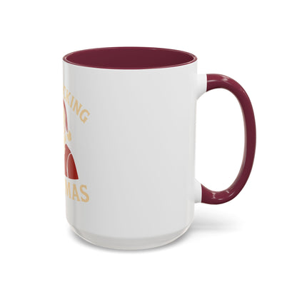 Irreverent Merry Christmas Mug — Funny Santa Middle Finger Coffee Cup (11oz & 15oz)