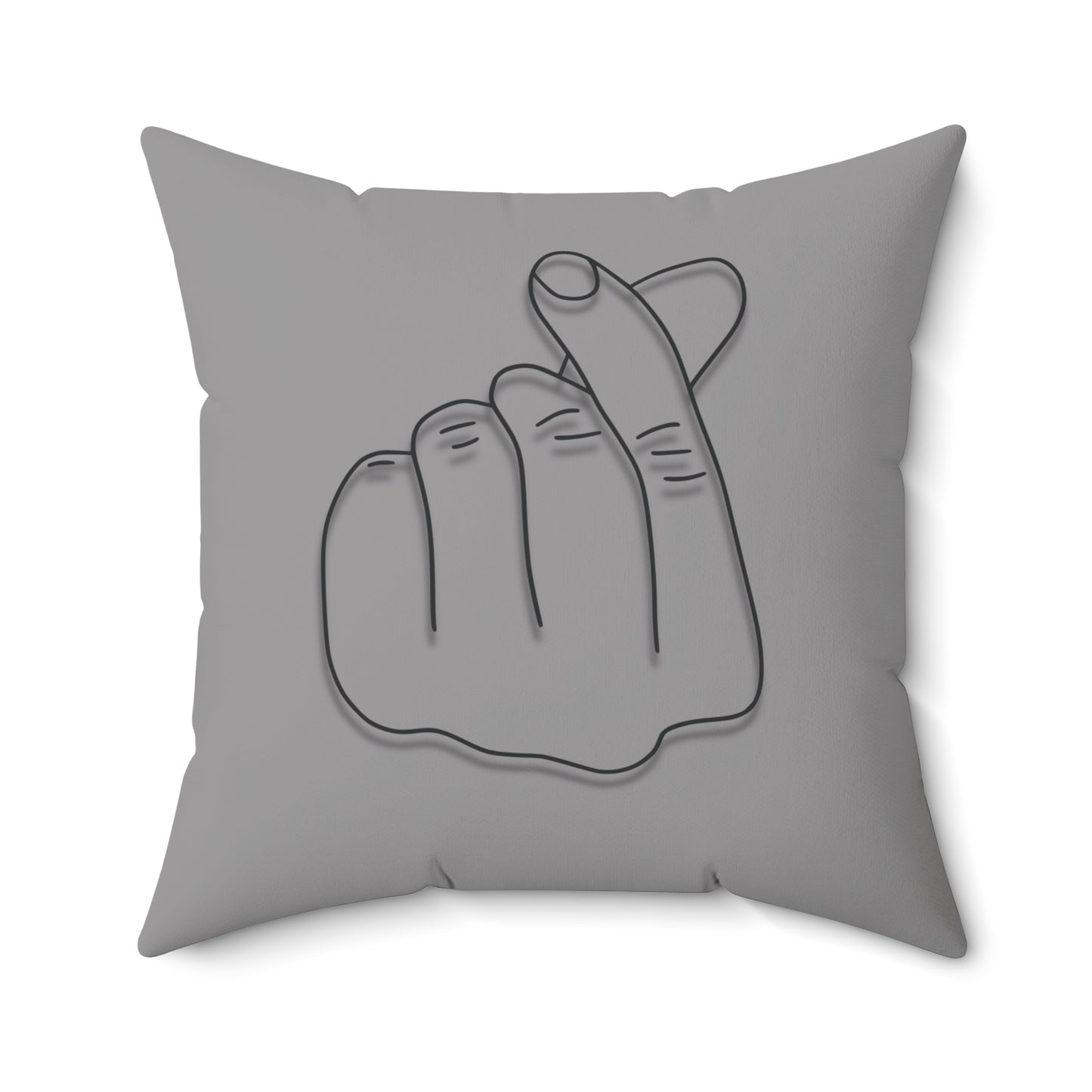Minimalist Hand Gesture Throw Pillow - Cozy Home Decor