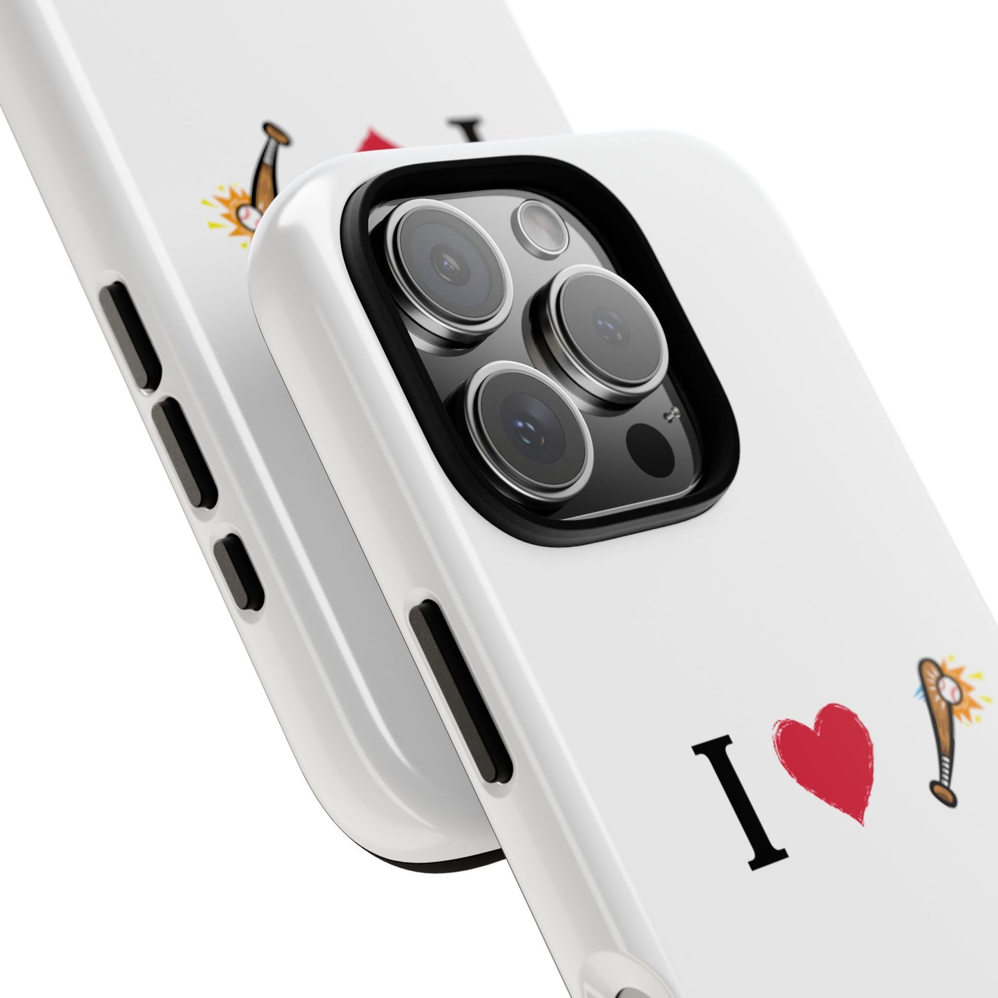 I Love Baseball Vibe Phone Case - Tough Cases for Sports Lovers, Gifts for Athletes, Fun Accessories, iPhone and Android Compatible - TRV