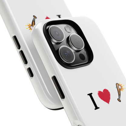 I Love Baseball Vibe Phone Case - Tough Cases for Sports Lovers, Gifts for Athletes, Fun Accessories, iPhone and Android Compatible - TRV