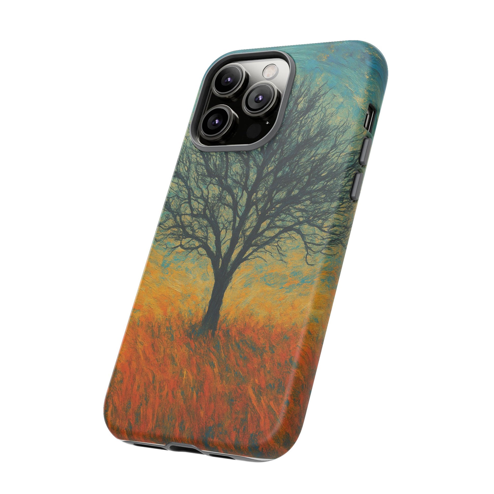 Artistic Phone Case with Tree Design, Nature Lover Gift, Unique Phone Cover, Holiday Present, Eco-friendly Tech Accessories - TRV