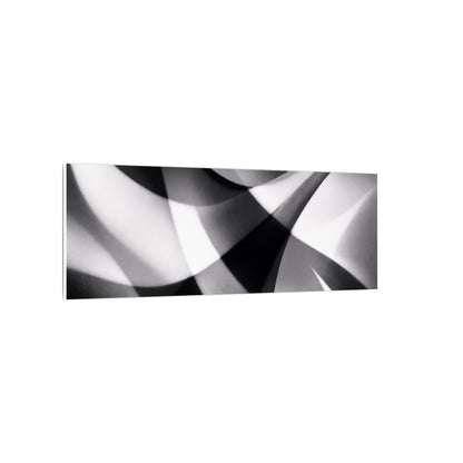 Abstract Black and White Swirl Matte Canvas