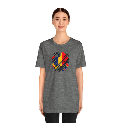 Artistic Heart Unisex Jersey Tee - Vibrant Graphic Tee, Casual Wear, Gift for Art Lovers, Birthday Surprise, Everyday Comfort - TRV