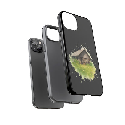 Rustic Farmhouse Phone Case, Cute Cottage Design, Tough Cases for Nature Lovers, Eco-Friendly Gift, Customizable Tech Accessories - TRV