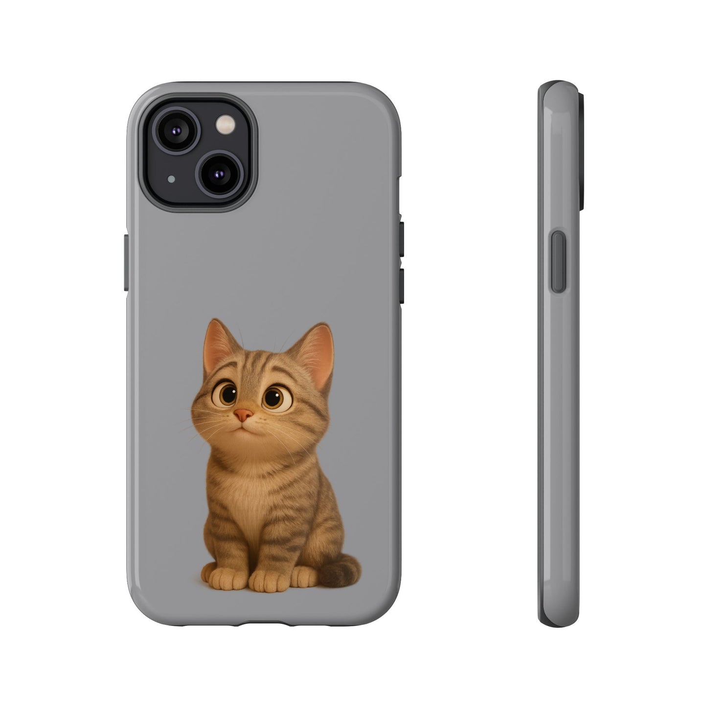 Cute Cat Phone Case, Kawaii Pet Accessory, Gift for Cat Lovers, Animal Phone Cover for Kids, Unique Kitty Design, Birthdays, Holidays - TRV