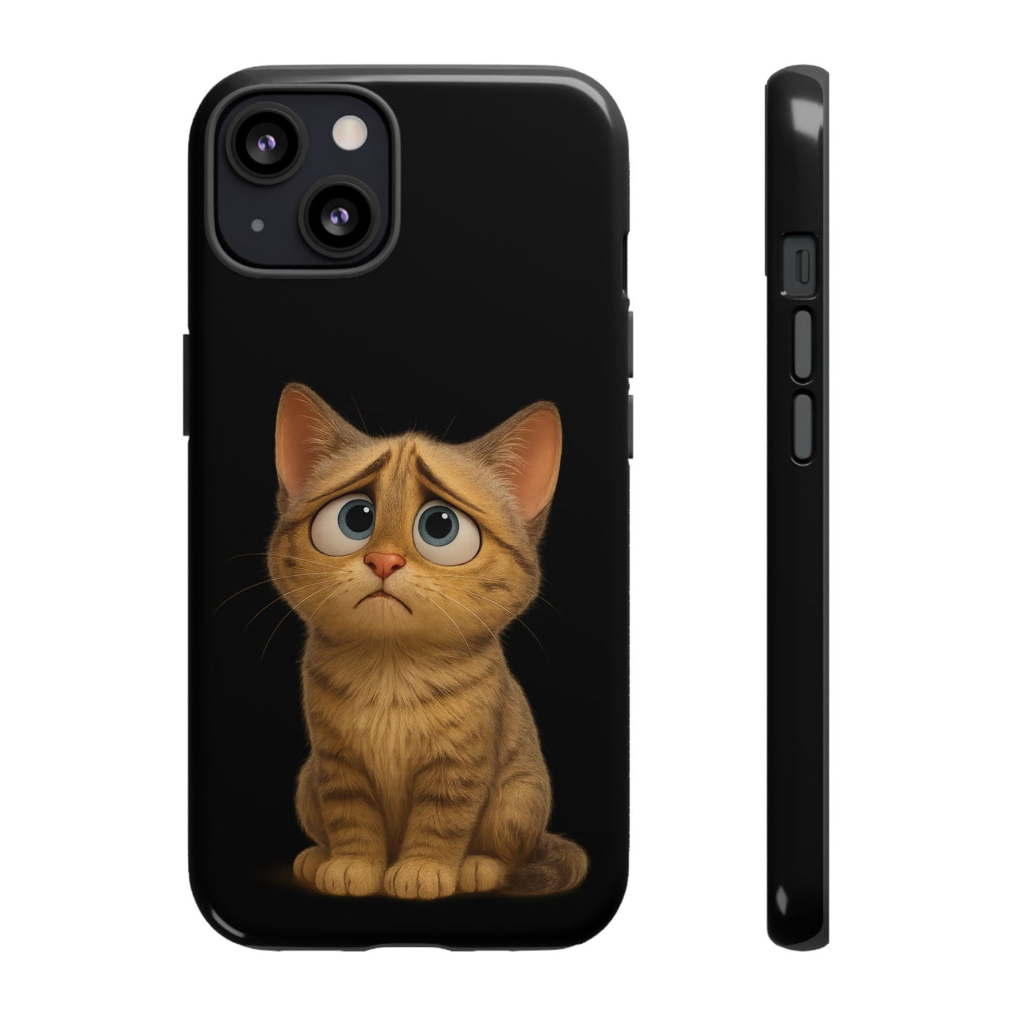 Cute Cat Phone Case, Adorable Kitty Cover, Pet Lover Gift, Unique Animal Design, Customizable Mobile Case - TRV