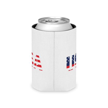 USA Flag Can Cooler - Perfect for BBQs, Independence Day, Tailgating, Memorial Day, Housewarming - TRV