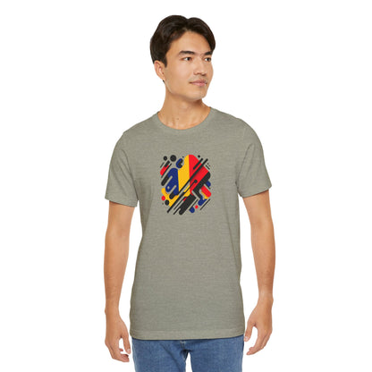 Artistic Heart Unisex Jersey Tee - Vibrant Graphic Tee, Casual Wear, Gift for Art Lovers, Birthday Surprise, Everyday Comfort - TRV